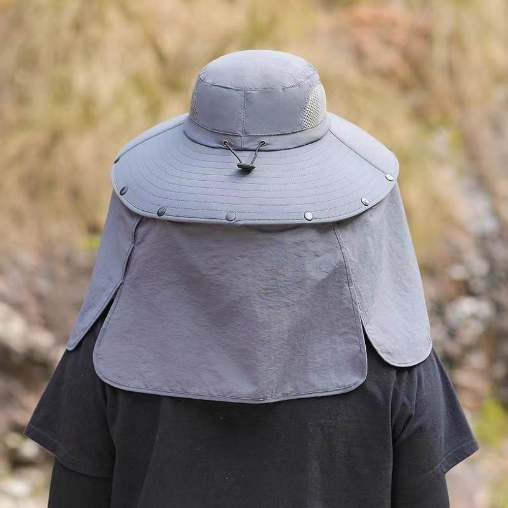 Removable Cloth Men Sun Hat Bi - Visor Sun Hat ulasan dan harga