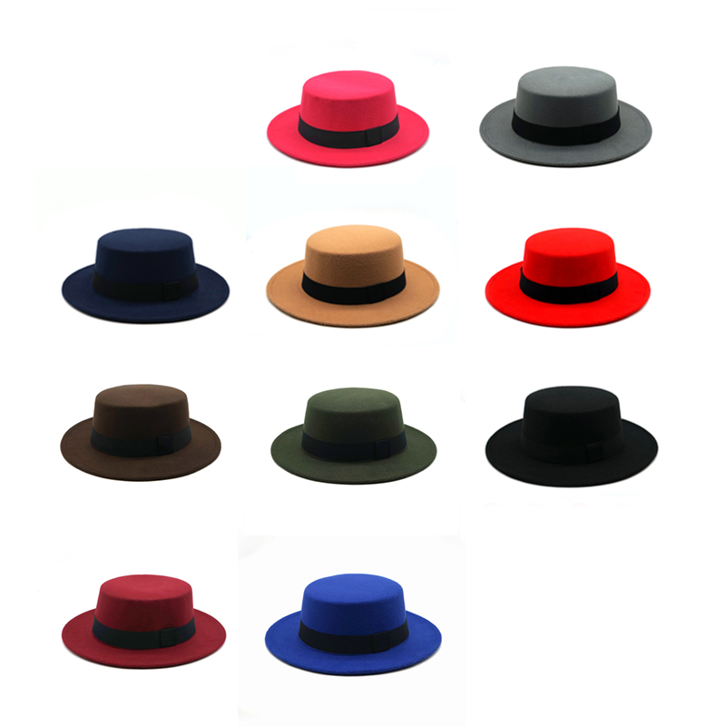 Winter Autumn Imitation Woolen - Fedora Hat Wool ulasan dan harga