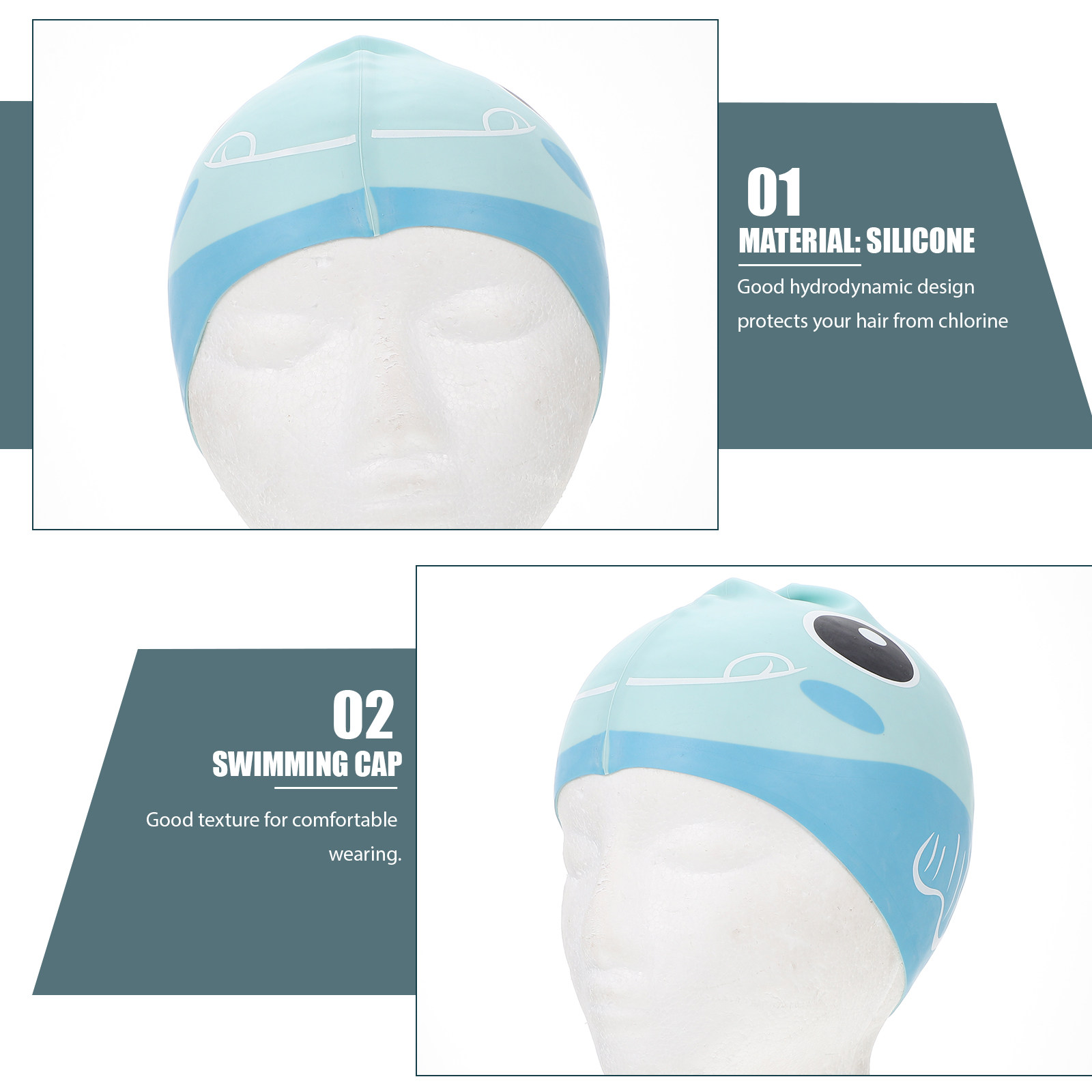 Silicone Swim Cap Cartoon Kids - Swim Hat Silicone ulasan dan harga