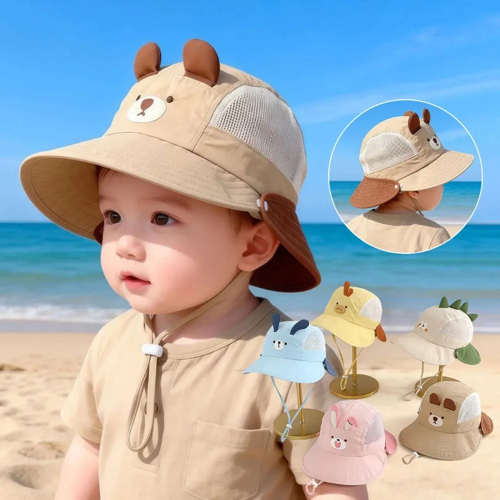 Cute Cartoon Baby Fisherman Ha - Bucket Hat Cotton ulasan dan harga
