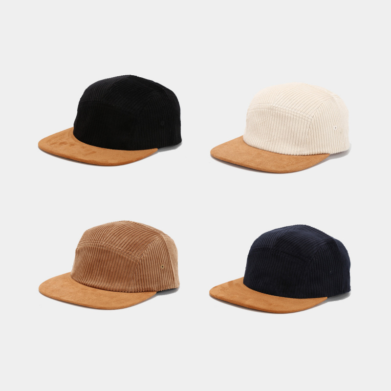 Retro Corduroy 5 Panel Cap wit - Corduroy Cap 5 Panel ulasan dan harga