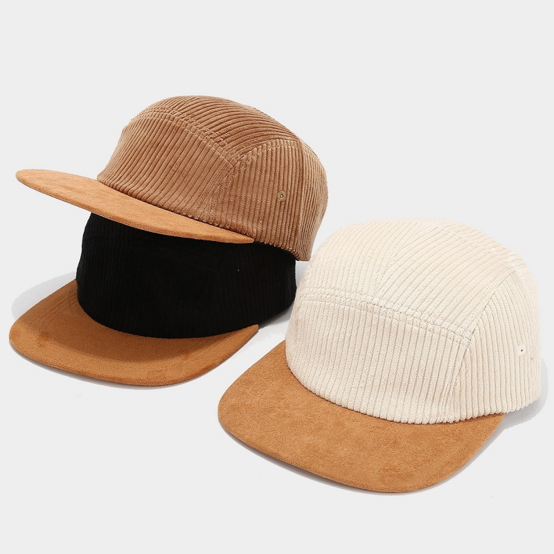 Retro Corduroy 5 Panel Cap wit - Corduroy Cap 5 Panel ulasan dan harga