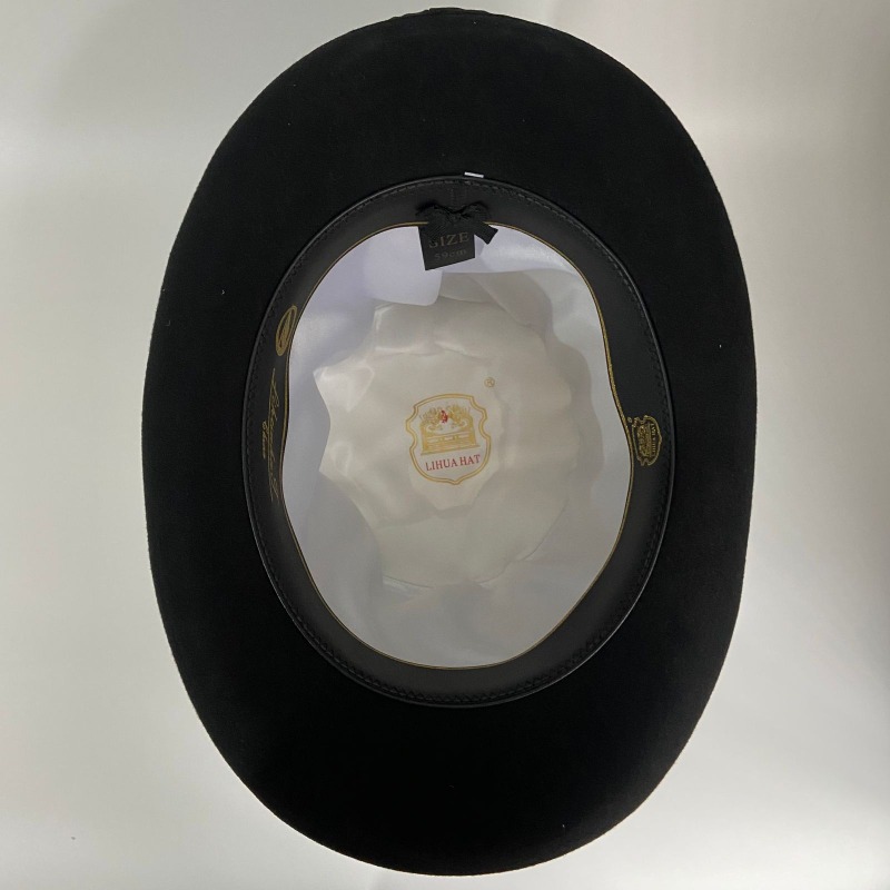 Black Wool Felt Top Hat Men's  - Fedora Hat Wool ulasan dan harga