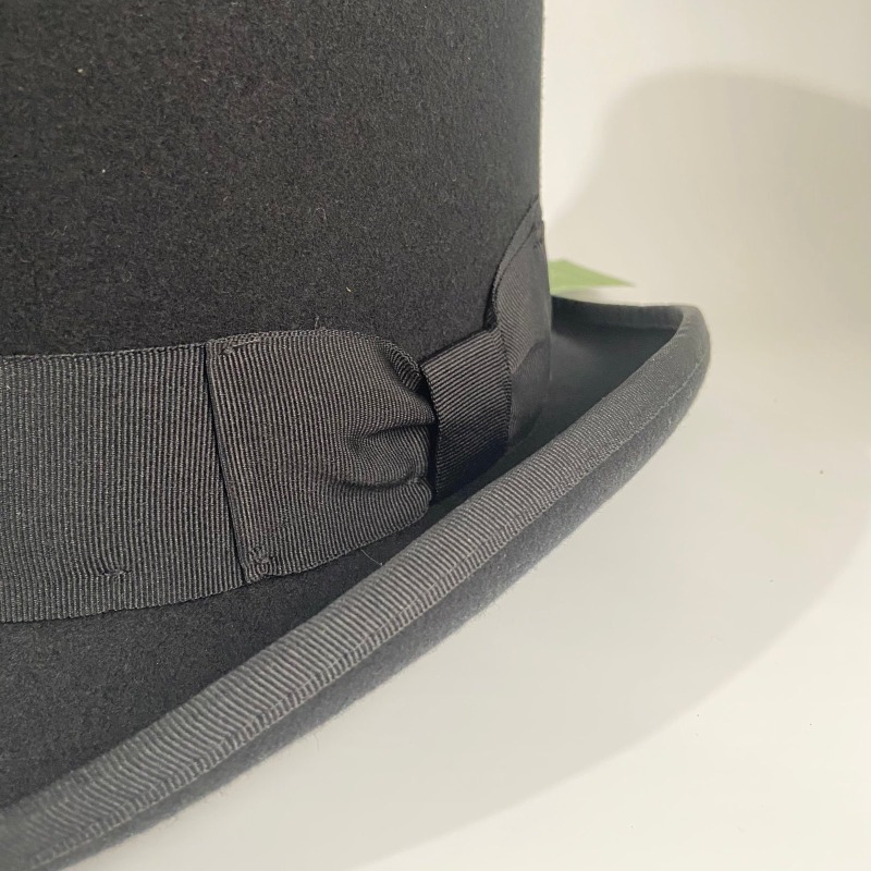 Black Wool Felt Top Hat Men's  - Fedora Hat Wool ulasan dan harga
