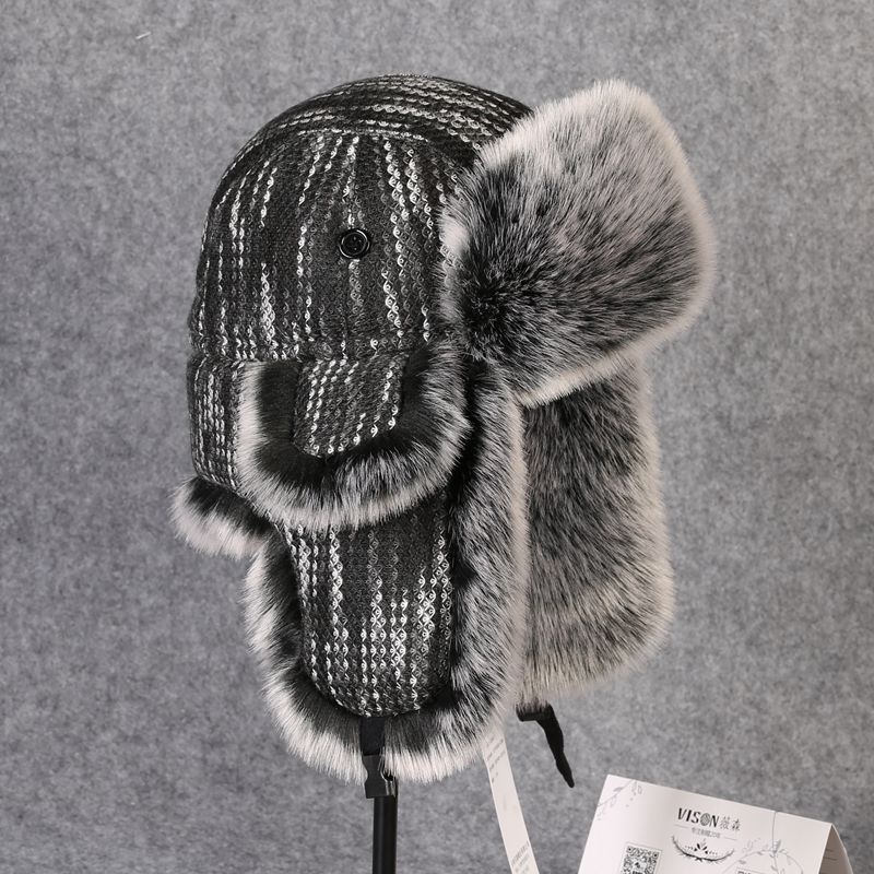 B-8433 Man Bomber Hat Rex Rabb - Trapper Hat Ear Flap ulasan dan harga
