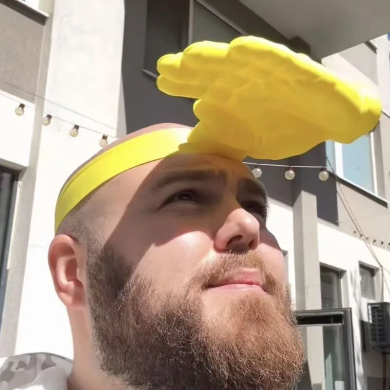 1/3Pcs Novelty 3D Palm Hand Sh - Visor Sun Hat ulasan dan harga