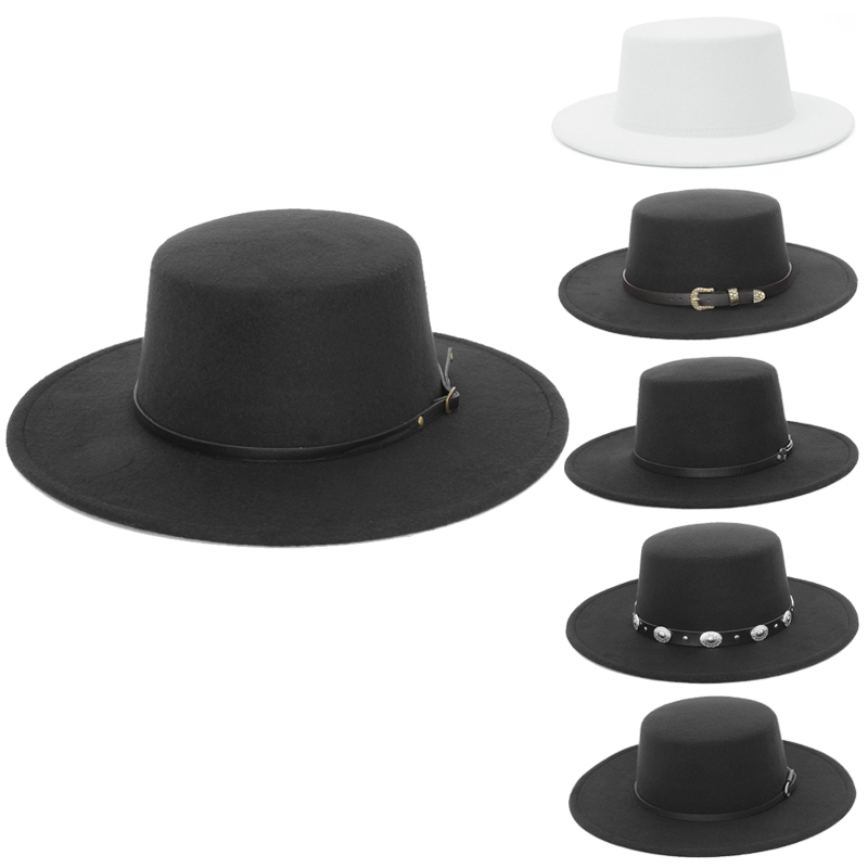 Elegant Wide Brim Fedora Hat f - Fedora Hat Wool ulasan dan harga