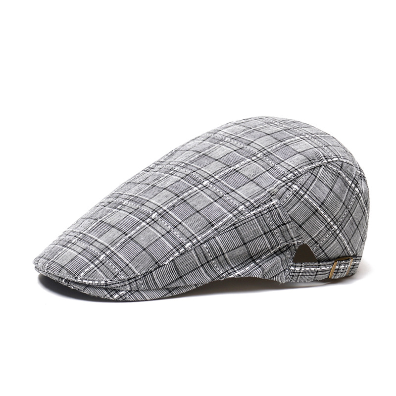 Unisex Cotton Plaid Newsboy Be - Newsboy Cap Ivy ulasan dan harga