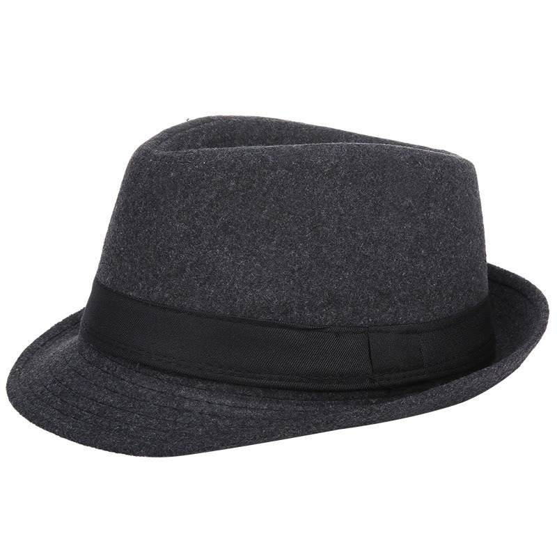 Men Autumn Winter Wool Fedora  - Fedora Hat Wool ulasan dan harga