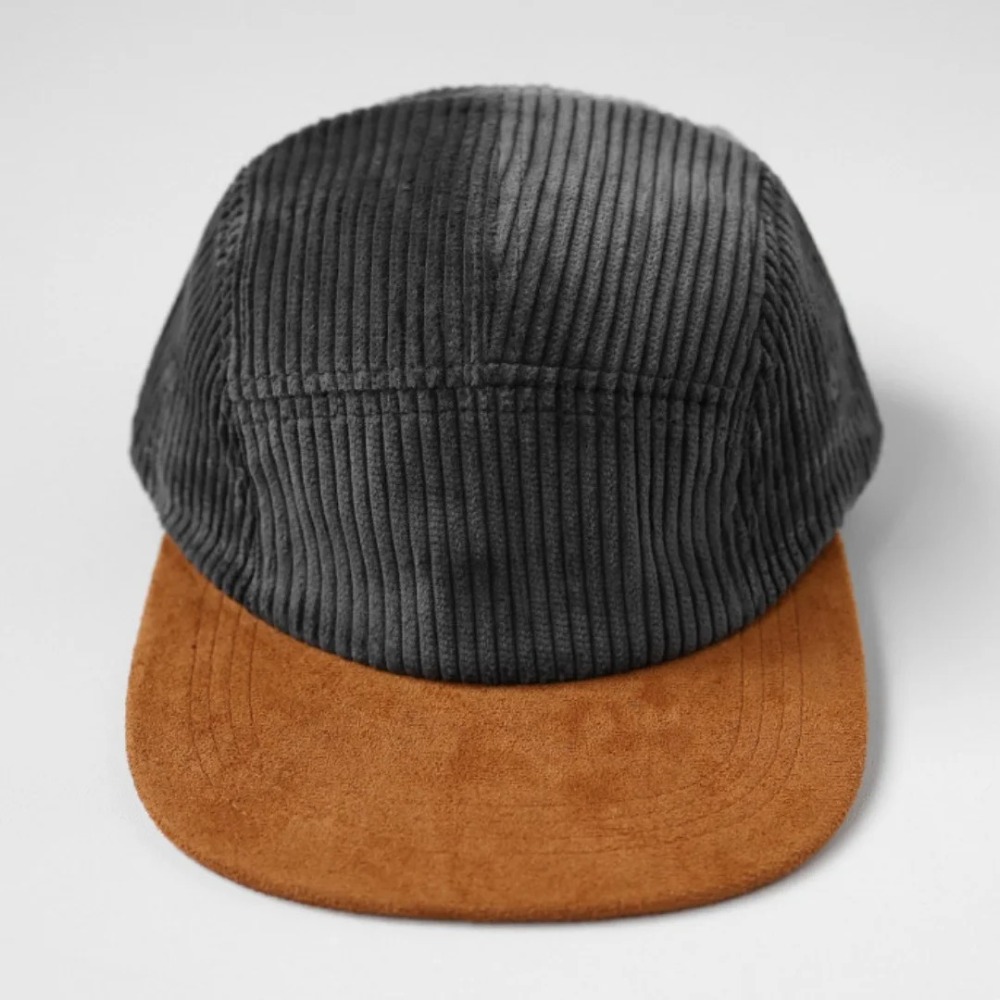 Versatile Retro Flat Brim Base - Corduroy Cap 5 Panel ulasan dan harga